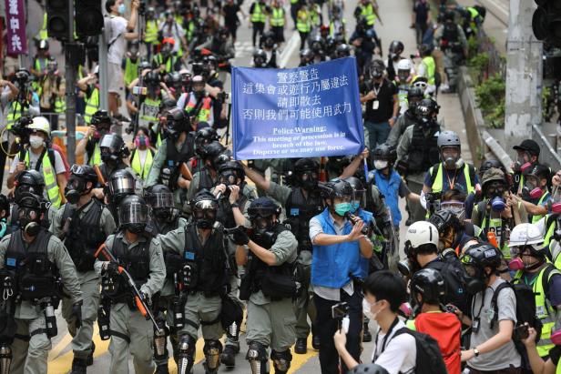 Massenproteste gegen geplantes Sicherheitsgesetz in Hongkong