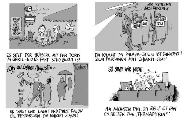 Die Pammesberger-Karikaturen vom Mai 2020