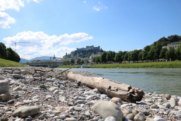 Wie Salzburg unverhofft zu einem Stadtstrand kam