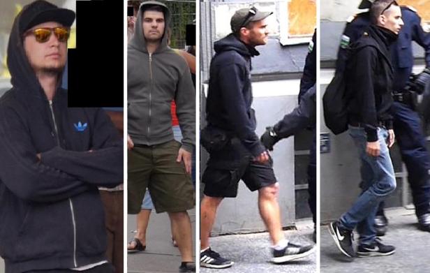 POLIZEIBILD / WIEN: IDENTITÄRE - FAHNDUNG NACH VIE Steinwurf auf Identitäre: Fahndung nach Verdächtigen