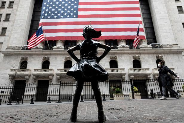 Corona: Leeres Parkett an der Wall Street