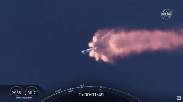 SpaceX-Livestream: Erster bemannter US-Flug ins All seit neun Jahren
