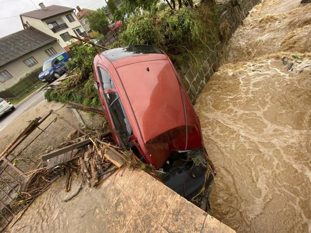 So heftig trafen die Überschwemmungen Tschechien