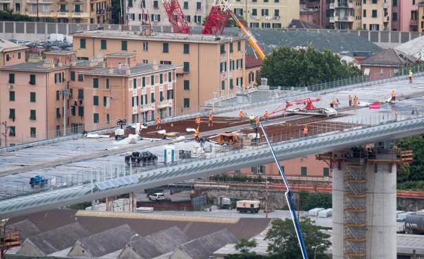 Symbol der Hoffnung für Genua: Neue Brücke ist bald fertig