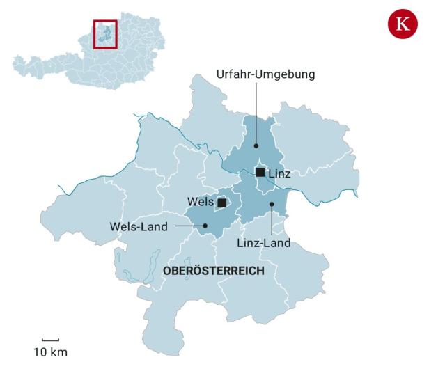 Oberösterreich schließt in fünf Bezirken wieder die Schulen