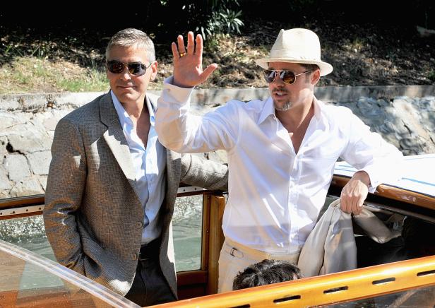 Wildes Gerücht um George Clooney und Brad Pitt