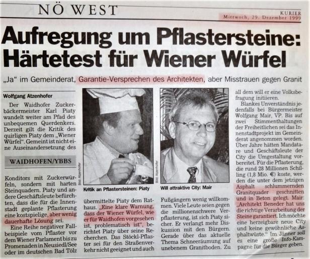 Waidhofen an der Ybbs: Die Last des „Wiener Würfels“