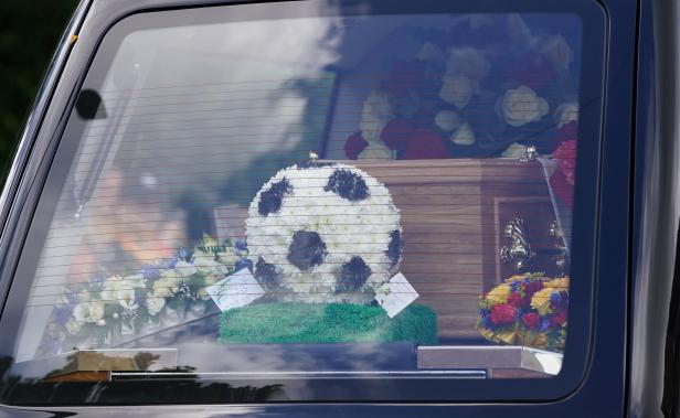 Jack Charlton funeral in Ashington