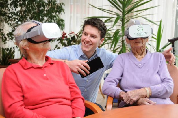 Virtuelle Ausflugserlebnisse für alte Menschen