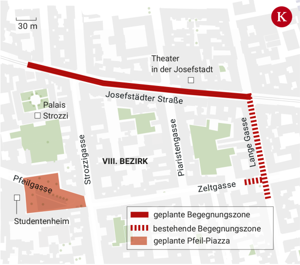 Grüne Pläne: Autos raus aus der Josefstädter Straße?