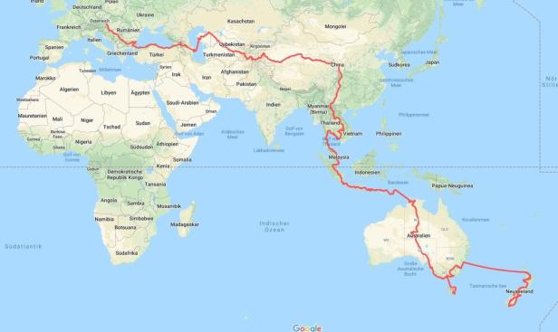 Edwin Schmidt: Am Rad von der Rabnitz bis nach Neuseeland