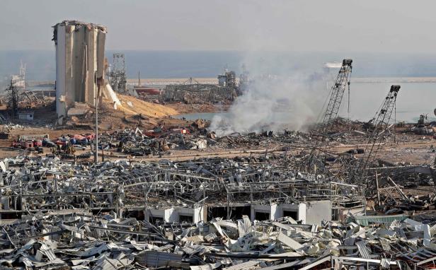 Satellitenbilder zeigen Beirut vor und nach der Explosion