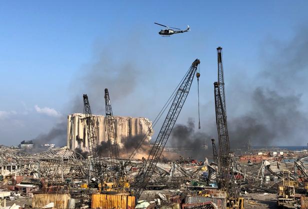 Wie im Krieg: Bilder zeigen die massive Zerstörung in Beirut