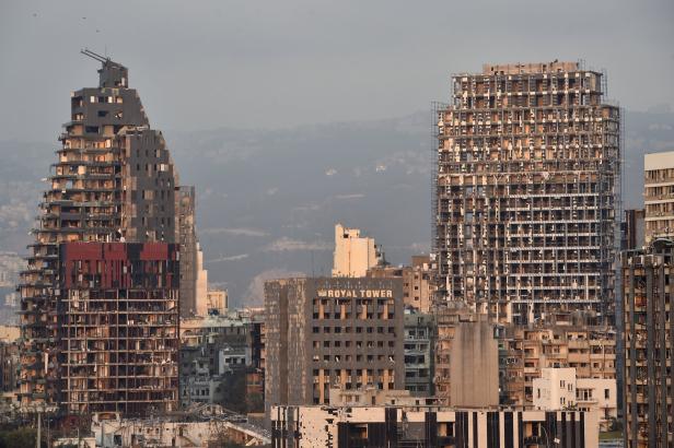 Satellitenbilder zeigen Beirut vor und nach der Explosion