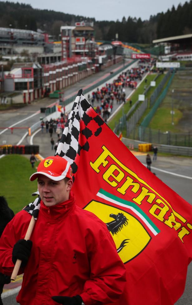 Fanmarsch für Schumacher in Spa