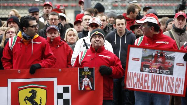 Fanmarsch für Schumacher in Spa