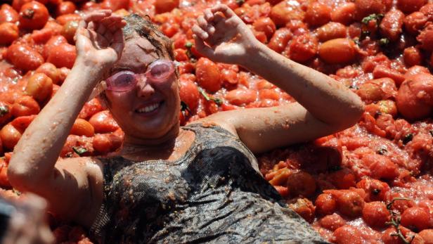 Schlacht der Schlachten: Spaniens "Tomatina"