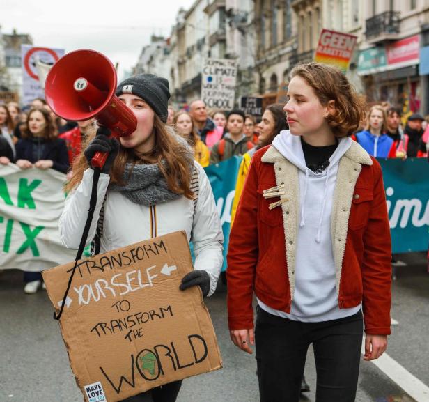 Angela Merkel empfängt Greta Thunberg im Berliner Kanzleramt