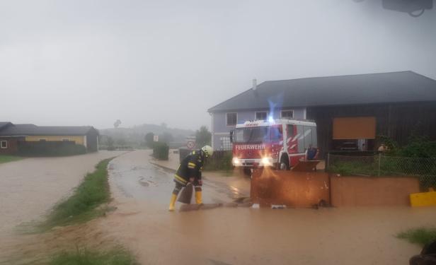 NÖ: Unwetter sorgten für viele Feuerwehreinsätze