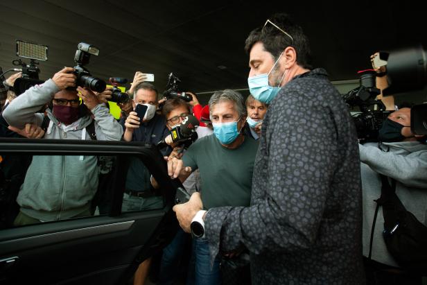 Lionel Messi's father and representative Jorge Messi arrives in Barcelona