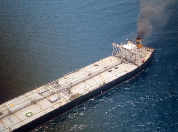 Ship fire off the east-coast of  Sri Lanka