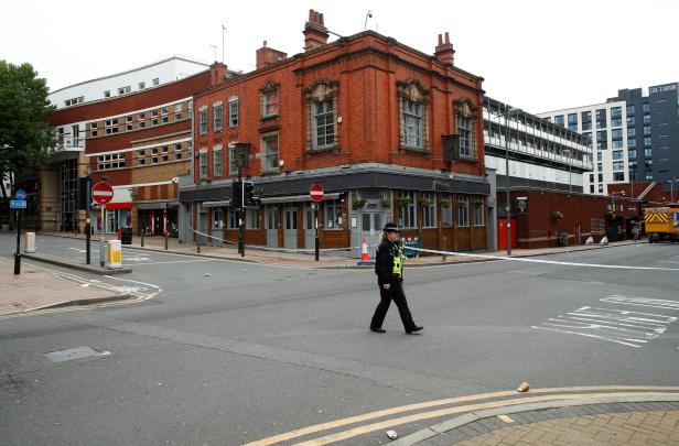 Scene of reported stabbings in Birmingham