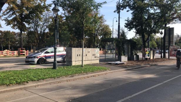 Polizeiauto auf Wiener Ringstraße in Unfall verwickelt