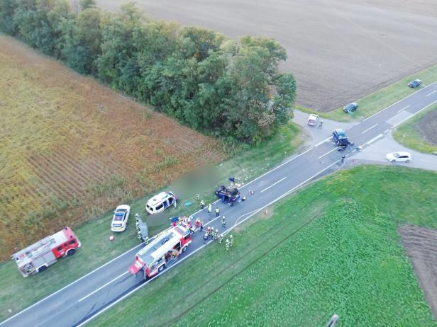 Fünf Verletzte bei Pkw-Kollision im Burgenland