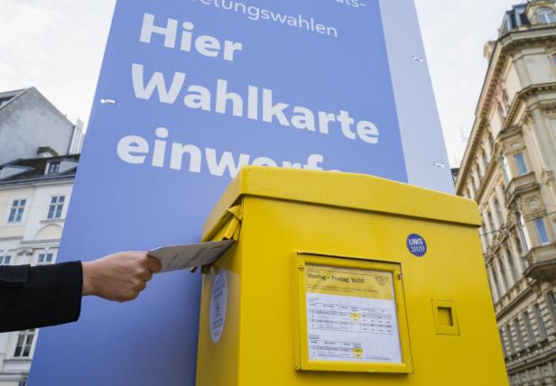 Wien-Wahl 2025: Was wird überhaupt am 27. April gewählt? Wien-Wahl 2025: Wahlkarte wird in Postkasten geworfen