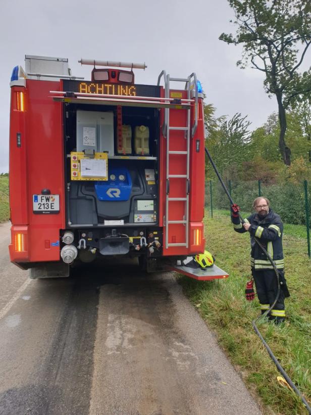 Raum Eisenstadt: Unwetter hält Feuerwehren auf Trab