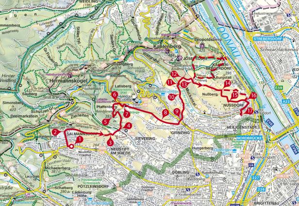 Weinwandern in  Niederösterreich und Wien