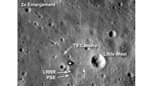 Deutliche Menschen-Spuren auf dem Mond