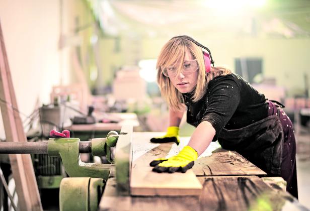 Woman working as a craftsperson