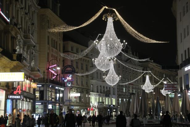 Diese Einkaufsstraßen in Wien haben eine neue Weihnachtsbeleuchtung
