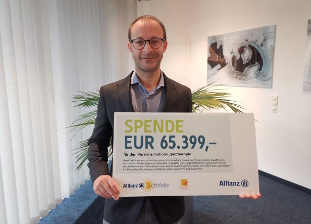 Allianz spendet mehr als 65.000 Euro für den Lichtblickhof