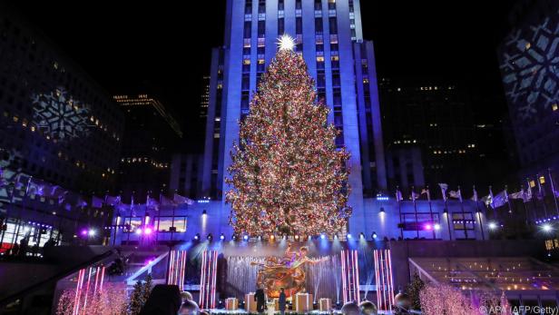 Spektakel beim Rockefeller Center ohne Zuschauer vor Ort