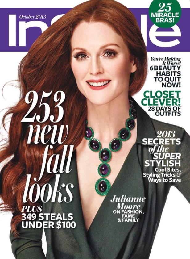 Das Cover des „InStyle“-Magazins mit Julianne Moore, Oktober 2013.