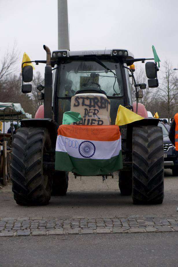 Auto-Demo in Wien: Viel Unterstützung für indische Bauern-Proteste