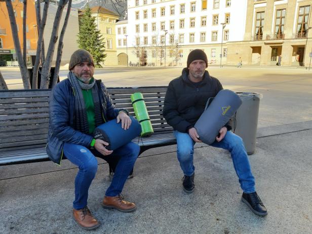 Innsbruck: Obdachlos für den guten Zweck
