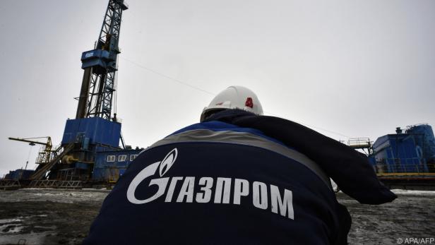 Ein Gazprom-Mitarbeiter