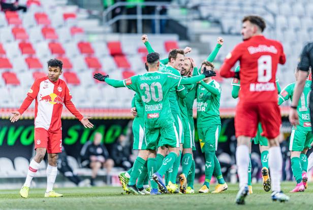 Last-Minute-Sieg für Salzburg, Rapid patzt in Altach