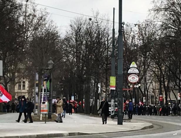 Polizist bei Corona-Demo in Wien niedergetreten