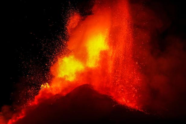 Die spektakulärsten Bilder vom Vulkanausbruch des Ätna