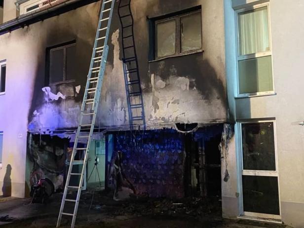Brand in Wohnhausanlage in Oberpiesting