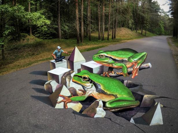 Diese Street Art in 3D ist ganz schön herausragend
