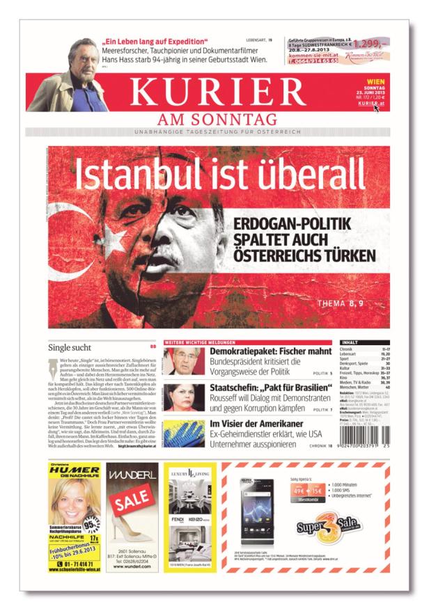 Preise für Zeitungsdesign des KURIER