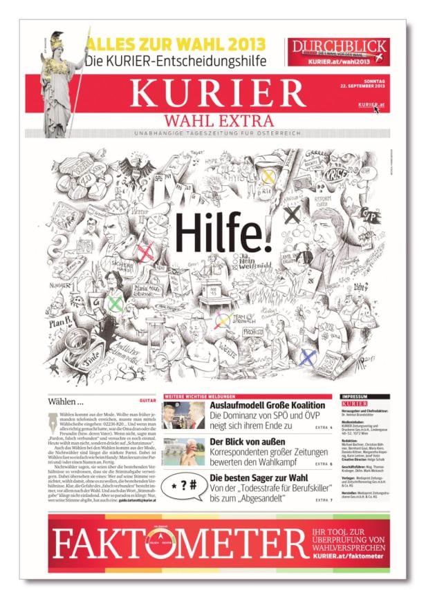 Preise für Zeitungsdesign des KURIER