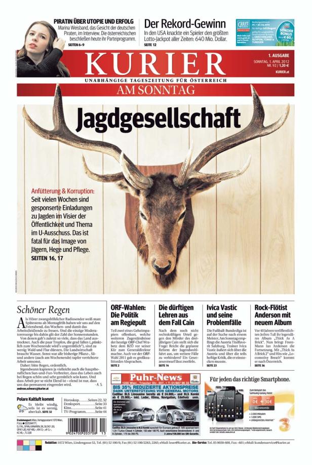 Preise für Zeitungsdesign des KURIER