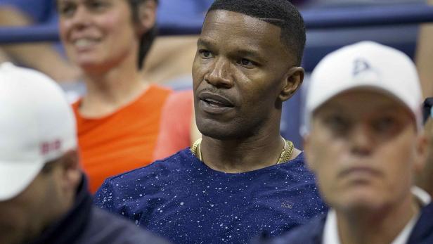 'Django'-Darsteller Jamie Foxx als Tennisfan