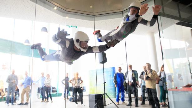 Neue Attraktion: "Skydiving" im Wiener Prater
